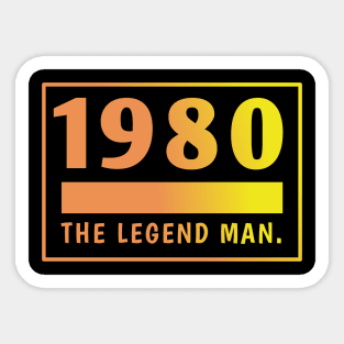 1980 birthday Sticker
